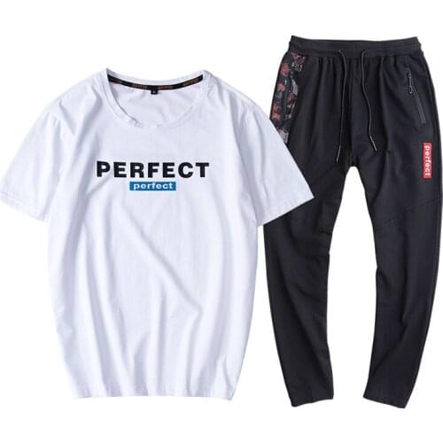 Mens Sets Casual Tracksuit Male Sportswear SetSweatsuit Mens Sets T Shirt Pants Mens Suit 2 Pieces Sets Plus Size 9XL 8XL