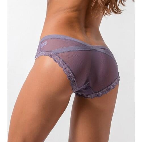 1 Pcs Mesh Underwear For Woman Sexy Lace Panties Womens Briefs Mid-Rise Female Panties Women Underwear Sexy Lingerie BANNIROU