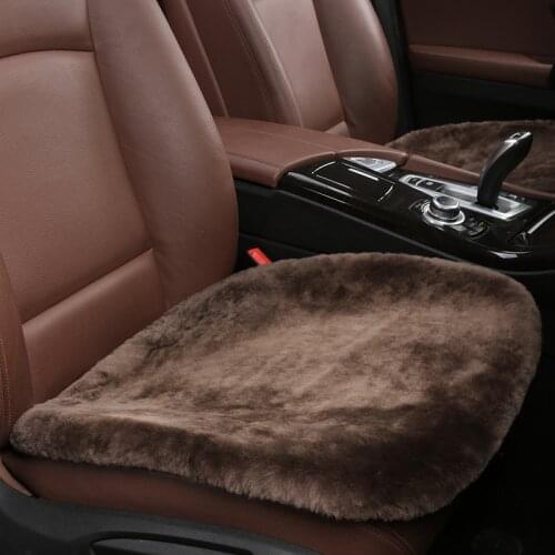 Universal Fur Wool Car Seat Cushion 100% Natural Australian Sheepskin Car Seat Covers Winter Warm Car Seat Cover