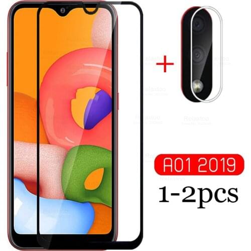 Protective Glass For Samsung Galaxy A01 A 01 Screen Protector On Sansung A01 01 A Tempered Glass camera lens film SM-A015F/DS