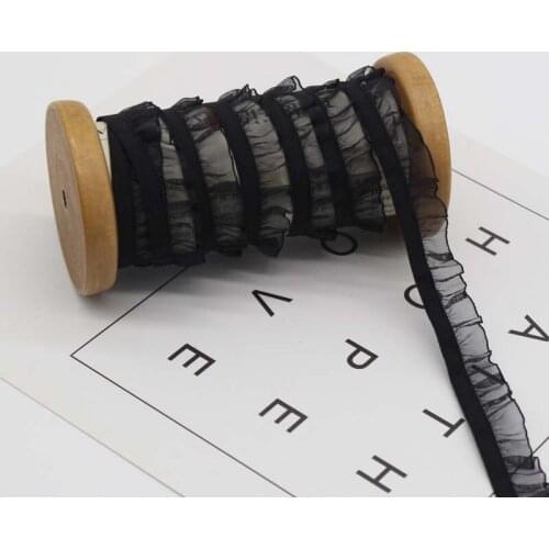 1Yards Elastic Lace Fabric Organza Guipure Lace Ribbon 1.5cm 2.5cm Lace Fabric For Sewing Wedding Dresses Craft dentelle YU52