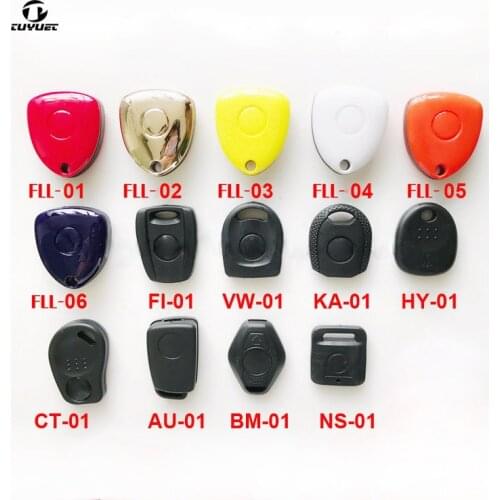 10PCS Universal Transponder Car Key Shell KD/VVDI Blade Head with Chip Holder