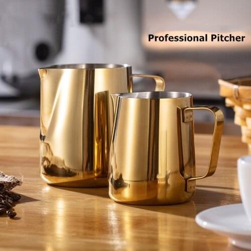 350/600ML Stainless Steel Milk Frothing Pitcher Espresso Coffee Barista Craft Latte Cappuccino Milk Cream Cups For Barista