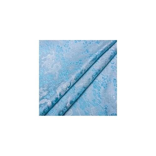 75x100cm Imported Japanese style sky blue Metallic Jacquard Brocade felt Fabric,3D jacquard yarn dyed patchwor for Women Dress