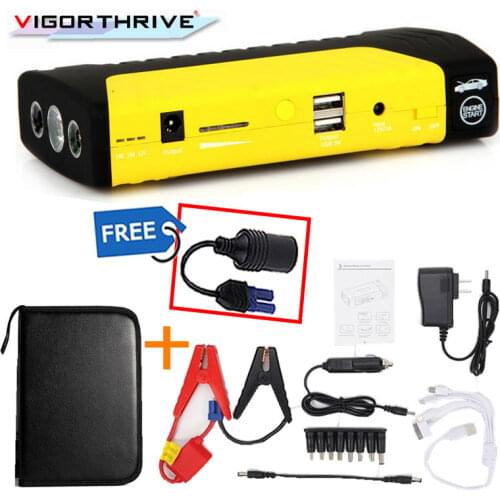 Car Charger Mini Emergency 12V Car Jump Starter Power Bank Portable Starting Device Petrol DieselFor Car Battery Booster 600A