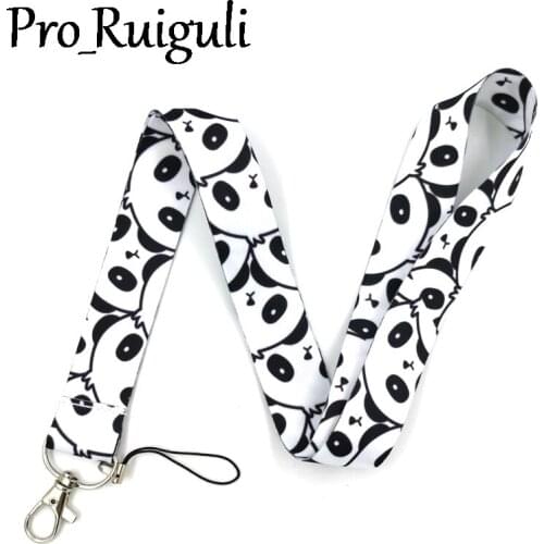 Animal Panda Neck Strap Lanyard keychain Mobile Phone Strap ID Badge Holder Rope Key Chain Keyring cosplay Accessories