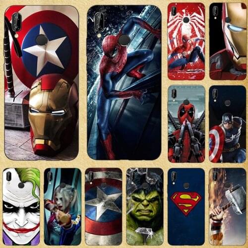 Super Hero Phone Case Cover For Huawei P10 P9 P8 Plus Lite 2016 2017 Soft Silicone Back Cover For Huawei Mate 10 Lite Pro Bags