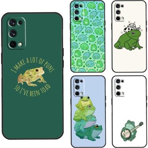 Cartoon Frogs Case For Realme C3 C11 C15 GT Neo Q3 6 7 8 Pro Cover For OnePlus 8 Pro 8T Nord 9 Pro Shell