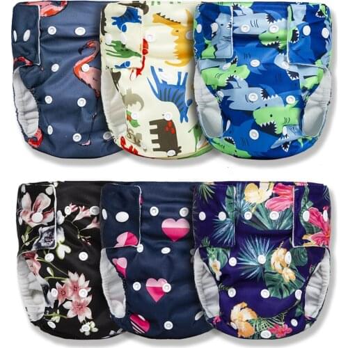 3-13Kg Baby Diapers Fashion Printed Leak-proof Cloth Nappy Diaper Washable Breathable Adjustable Girl Boy Training Pants 25Color