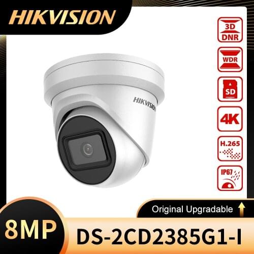 Hikvision 8MP IP Camera DS-2CD2385G1-I 4K Dome Camera H.265+ POE Darkfighter 4K security Camera