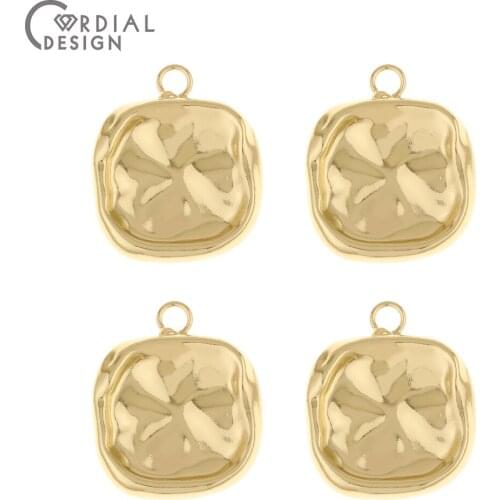 Cordial Design 50Pcs 19*23MM Jewelry Accessories/DIY Making/Earrings Pendants/Heart Shape/Jewelry Findings & Components/Charms