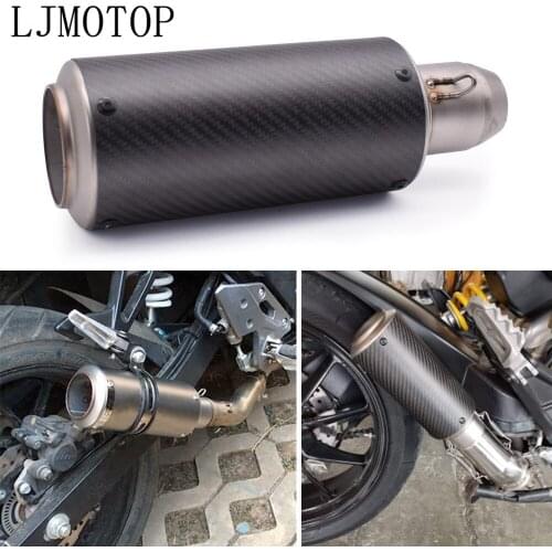 2020 Motorcycle exhaust escape Modified Carbon fiber Moto Exhaust system For Honda PCX 125 150 KAWASAKI Versys 650 KLZ1000 Z400