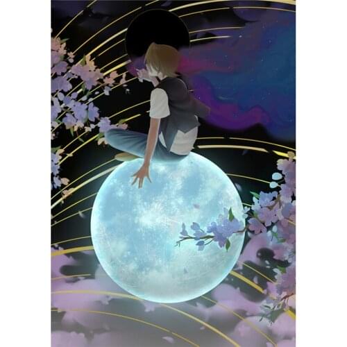 DIY Diamond Painting Man Smoking Lonely Square Diamond Round Cross Stitch Decor Frameless JX288