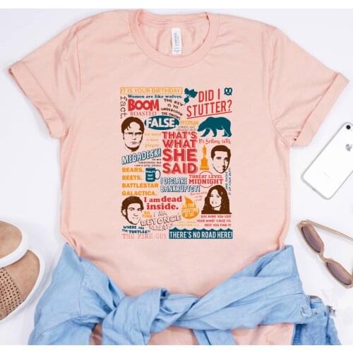 The Office Quotes T-shirt Funny The Office Tv Show Inspired Shirt Dwight Schrute Michael Scott Shirts Dunder Mifflin Tops