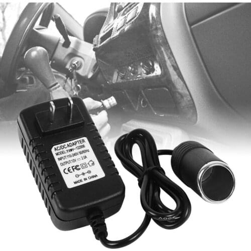 AC to DC Converter 2A 100-240V 12V Car Cigarette Lighter Socket Power Adapter for Vacuum Tire Inflator Other Car Devices