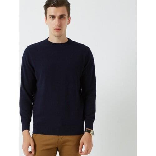 Septass Goat Cashmere Mens Sweaters Pullovers Black Winter Warm Knitted Jumper Casual Soft Long Sleeve O-Neck Bottoming Top