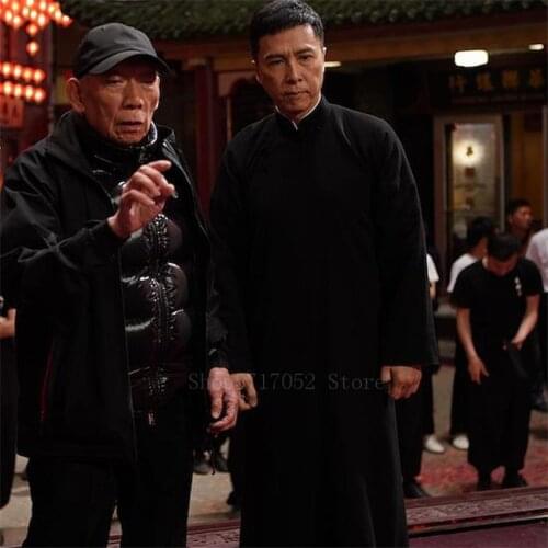 Chinese Traditional Clothing Men Male Tang Suit Mandarin Gowns Wing-chun Kung Fu Solid Color Short Shirt Tai Chi Wedding Costume