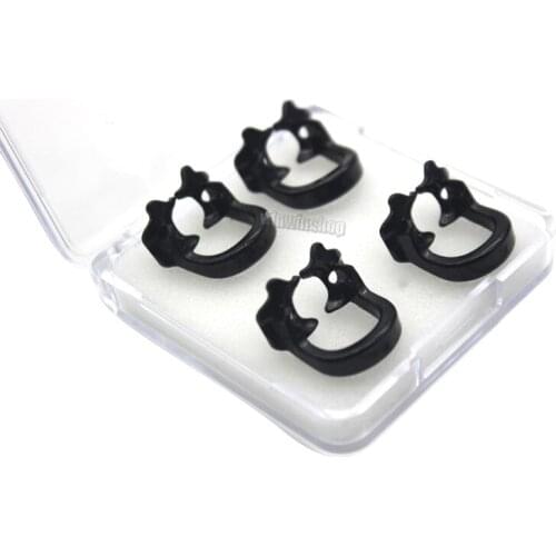 4Pcs/set Dental Rubber Dam Clamps Rubber Barrier Clip Resin Material For Dental Lab Instrument