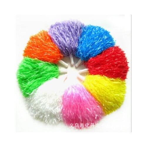 1pcs Free Shipping Purple Supplies cheerleaders took ball ball cheerleaders flower plastic hand flowers cheerleading pom poms