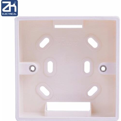Coswall External Mounting Box 86mm*86mm*34mm For 86mm*86mm Standard Switches And Sockets Apply For Any Position Of Wall Surface