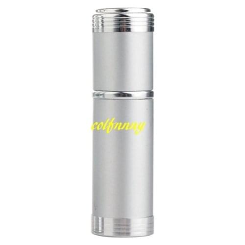 1200pcs/lot 5ml Portable Aluminum Refillable Perfume Bottle With Spray Empty Cosmetic Containers Atomizer gold & silver color