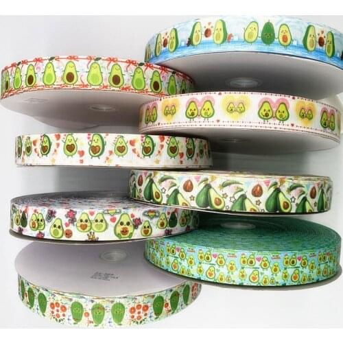 25mm 3 yards fruits printing Rowan tape Wedding Christmas Party Decorations DIY Bow Craft