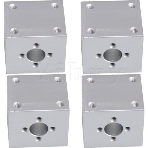4 x Aperture 10mm Ballscrew Nut Bracket for T8 Optical Axis Slider Parts