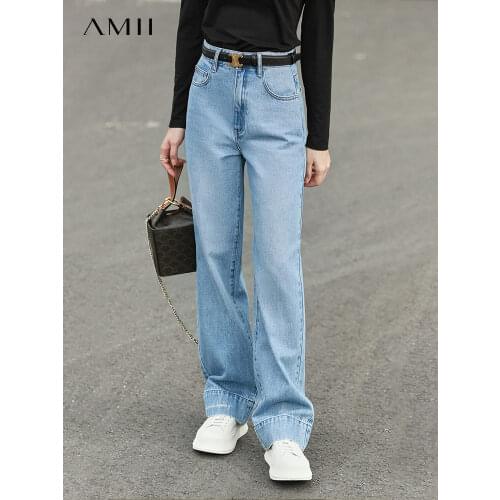 Женские джинсы с вышивкой Amii China At AliExpress