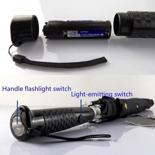 Color LED Light Saber Light Up Umbrella Laser Sword Light up Golf Umbrellas Changing On the Shaft/Built in Torch Flash Umbrella