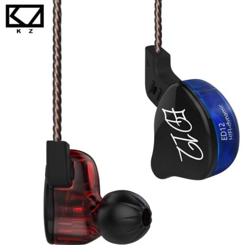 KZ ED12 dynamic Earphones Detachable Cable In Ear Audio HiFi Music Sports Earbuds With Mic headset KZ ZST EDR1 ES4 ZSN EDX ATE