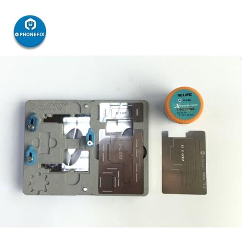 Duble-Sided SS-601K Motherboard soldering Fixed Clamp Fixture for iPhone X XS MAX Middle Layer Soldering RepairTinning Fixture
