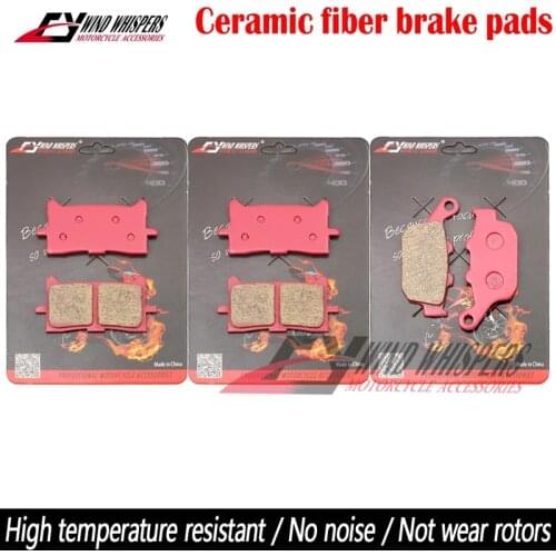 Motorcycle Ceramic Front Rear Brake Pads For Kawasaki ZX-7RR (ZX750 N1/N2) 1996 1997 1998 1999