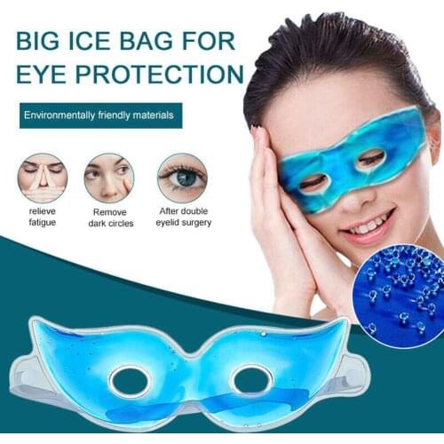 Creative Ice Pack Eye Mask to Relieve Fatigue Remove Hot Compress Ice Circles Compress Gel Accessories Sleep Supplies Cool A2I0