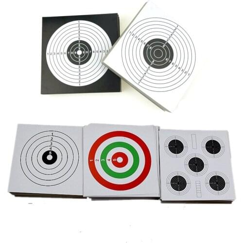 14CM Square Outdoor Hunting Paintball Accessory Target Paper 100PCS/Set Tactical Shooting Traning Target for Airsoft Hunting