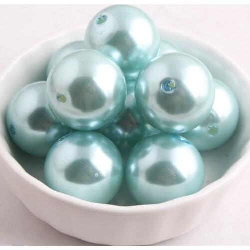 Kwoi vita 20mm Chunky Fashion A17 Imitation pearl Beads 100pcs a lot for Chunky Beads Jewelry