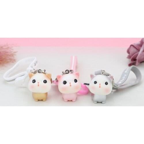 ZOCDOU 1 Piece Creative Cartoon Cat Small Statue Little Figurine Crafts Figure Ornament Miniatures