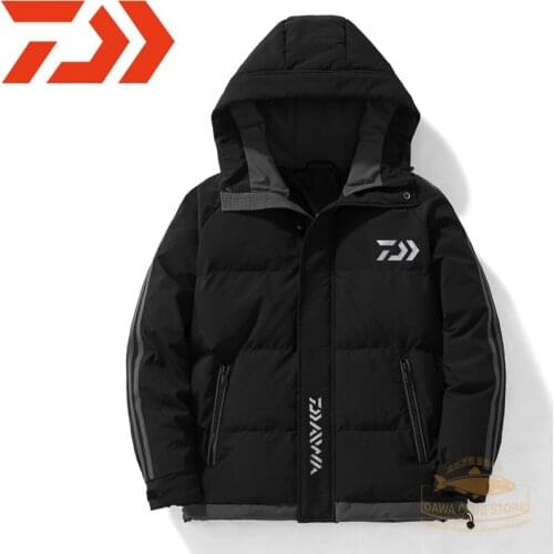 2021new Winter DAWA Fishing Jacket Outdoor Keep Warm Camping Coat Men COTTON Windproof Mountaineering Jacket DAIWA Fishing Coat