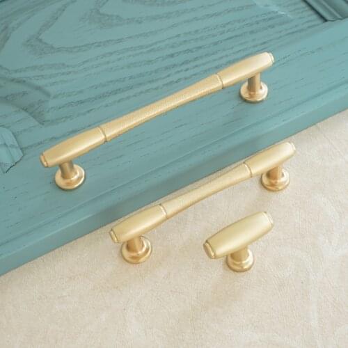 3.75" 5" Zinc Alloy Kitchen Cabinet Handle Brass Single Hole Drawer Knobs Golden Door Pull Handles Wardrobe Handle Modern Decor