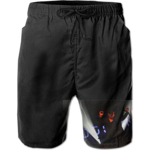 Summer Men Beach Shorts Breathable Quick Dry Humor basketball Indochine Most Popular Band Rock Indochine Printing Pants
