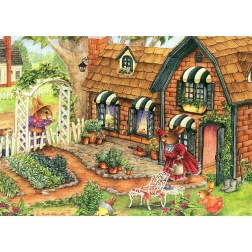 Cute Cartoon Animal Cross Stitch Kits Needlework Embroidery Crafts 14CT Unprinted DIY Arts Handmade Home Decor