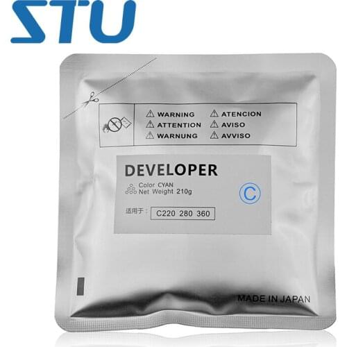1Set CMYK New Compatible Developer for Konica Minolta bizhub C353 C203 C253 C200 C210