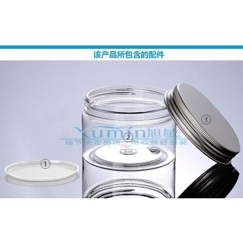 150g clear jar with Silver lid,150ml Mask Bottle Plastic 150g Cream cans ,multi-purpose PET Container Home Storage Airtight Jar