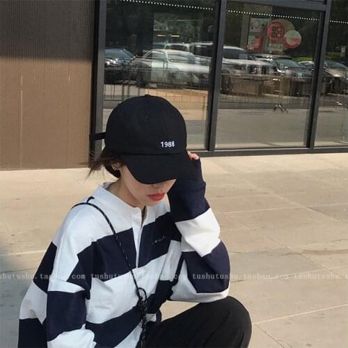 1988 Dongdaemun The Same Soft Top Beige Cap for Female Korean Version of The Nostalgic Baseball Cap Man Visor Hat