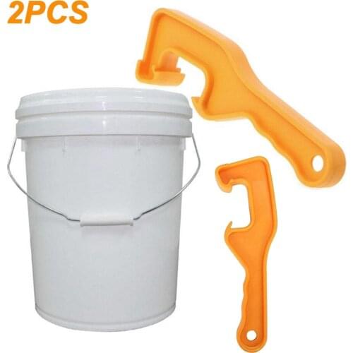 2pcs Plastic Bucket Pail Paint Lid Can Opener Home Opening Hand Tools Bucket Cover Opener Tool