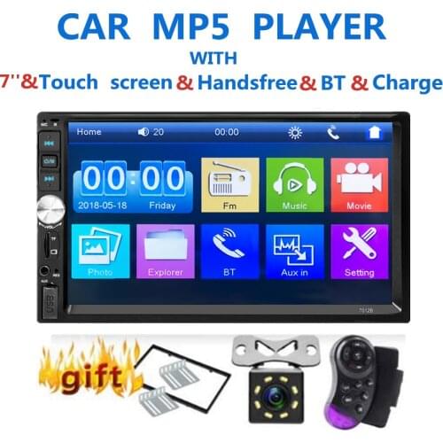 LaBo 2 Din Car multimedia Video Player Touch Screen Bluetooth Stereo Radio FM MP3 MP4 MP5 Audio Music USB TF Auto Electronics