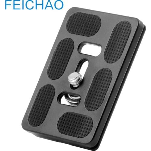 Aluminum Alloy CNC Quick Release Plate PU60 for SLR Camera PTZ Tripod Ball Head Clamp 38.5mm Spare Parts