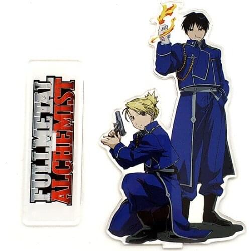 Fullmetal Alchemist Roy Mustang Riza Hawkeye acrylic standee figurines desk decoration cake topper anime