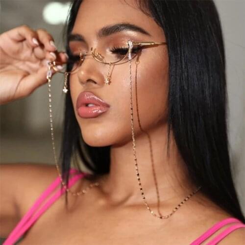 Fashion Eyeglasses Chain Alloy Beaded Trendy Women Outside Casual Sunglasses Accessory Necklace Gift Mask Hanging Rope 2021