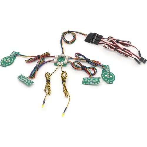 For T4 Ford Bronco Crawler Car Simulation Lights Group Linkage Lights Upgrade Parts