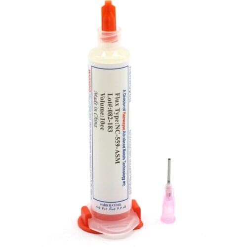 2pcs 10cc NC-559-ASM Flux paste lead-free solder paste solder flux + Needles